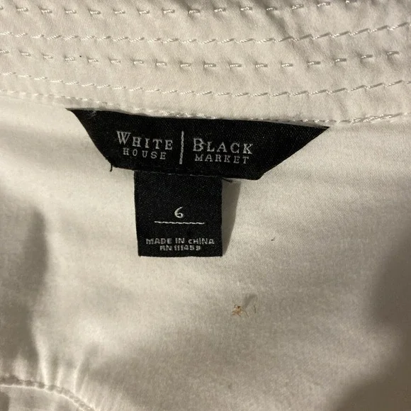 White House Black Market Women's Jacket Light 1 Button Size‎ 6 - Picture 5 of 6